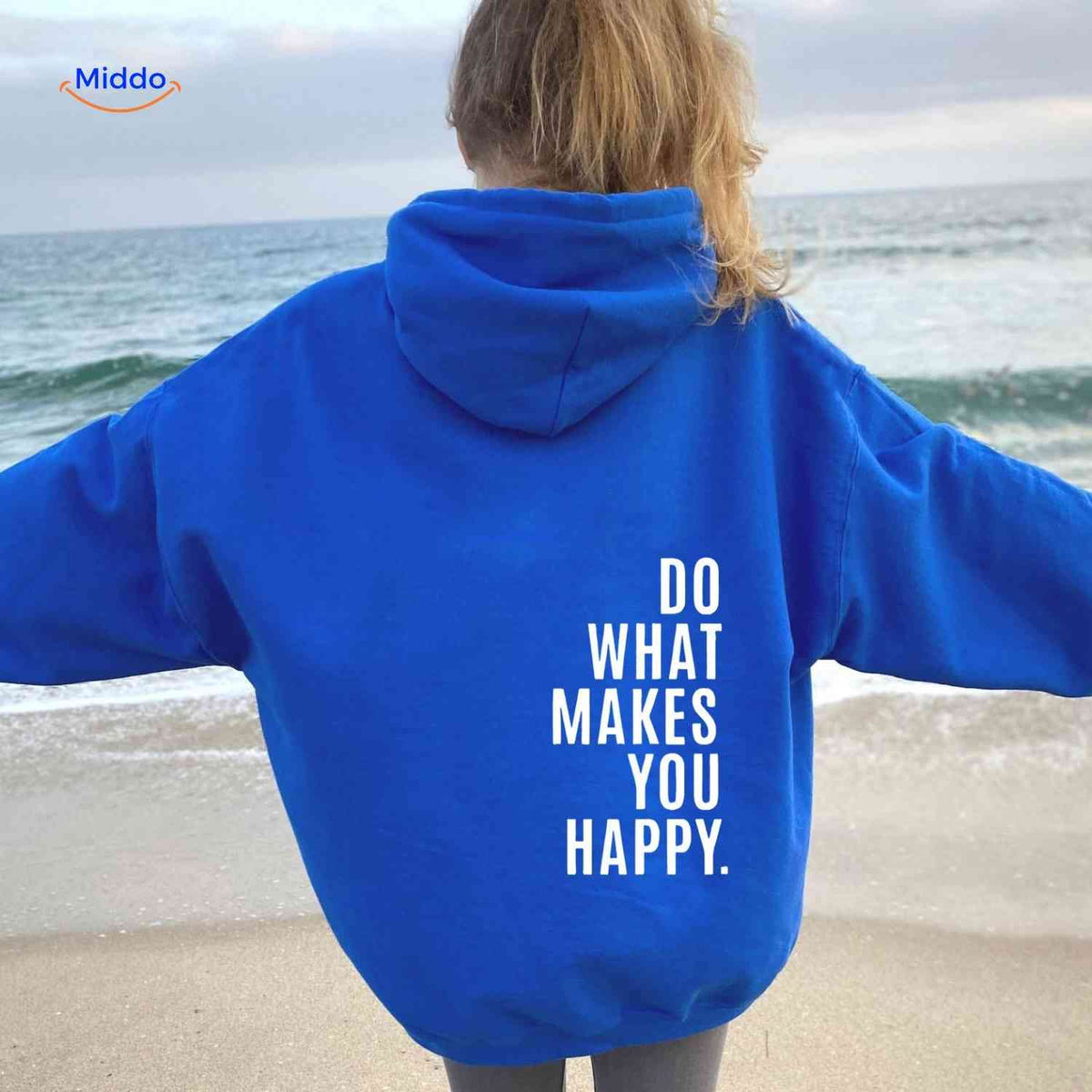Oversized Hoodie met Motiverende Print Comfortabel Katoenen Sweater Streetwear Stijl Casual Unisex Mode | Sulvida