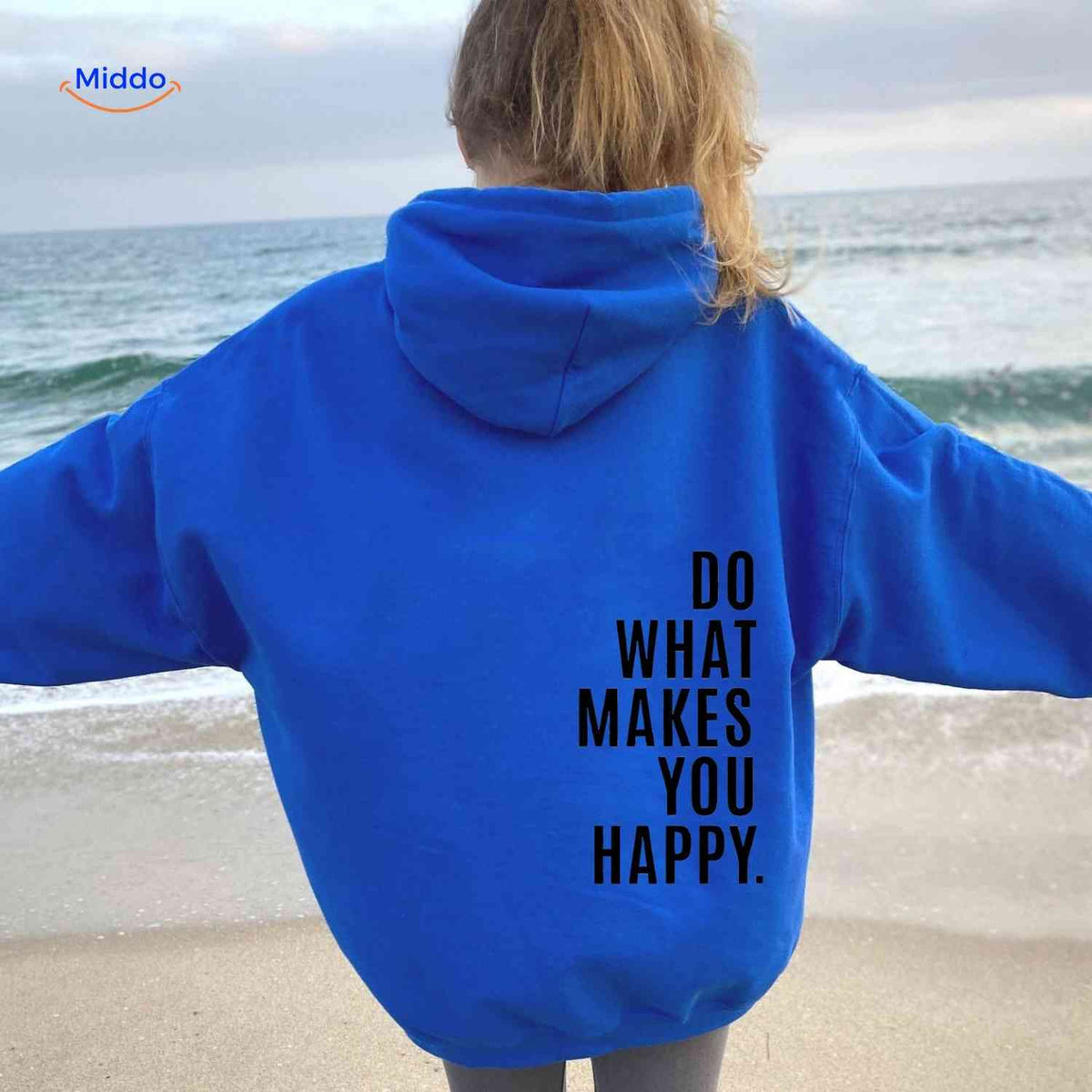 Oversized Hoodie met Motiverende Print Comfortabel Katoenen Sweater Streetwear Stijl Casual Unisex Mode | Sulvida