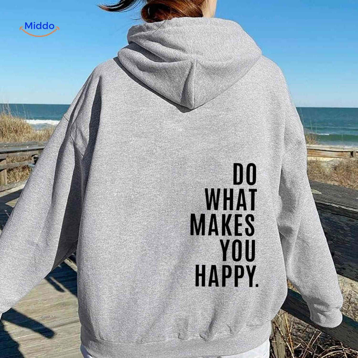 Oversized Hoodie met Motiverende Print Comfortabel Katoenen Sweater Streetwear Stijl Casual Unisex Mode | Sulvida