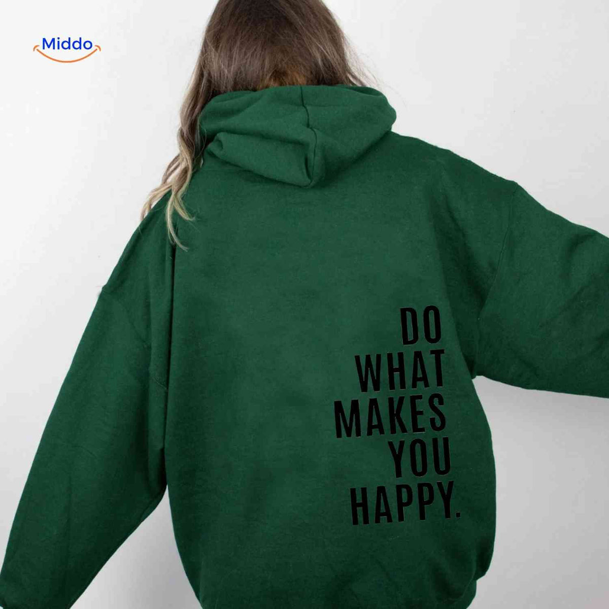 Oversized Hoodie met Motiverende Print Comfortabel Katoenen Sweater Streetwear Stijl Casual Unisex Mode | Sulvida