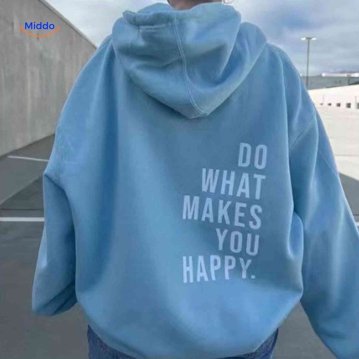 Oversized Hoodie met Motiverende Print Comfortabel Katoenen Sweater Streetwear Stijl Casual Unisex Mode | Sulvida