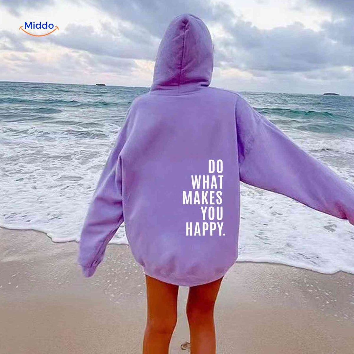 Oversized Hoodie met Motiverende Print Comfortabel Katoenen Sweater Streetwear Stijl Casual Unisex Mode | Sulvida