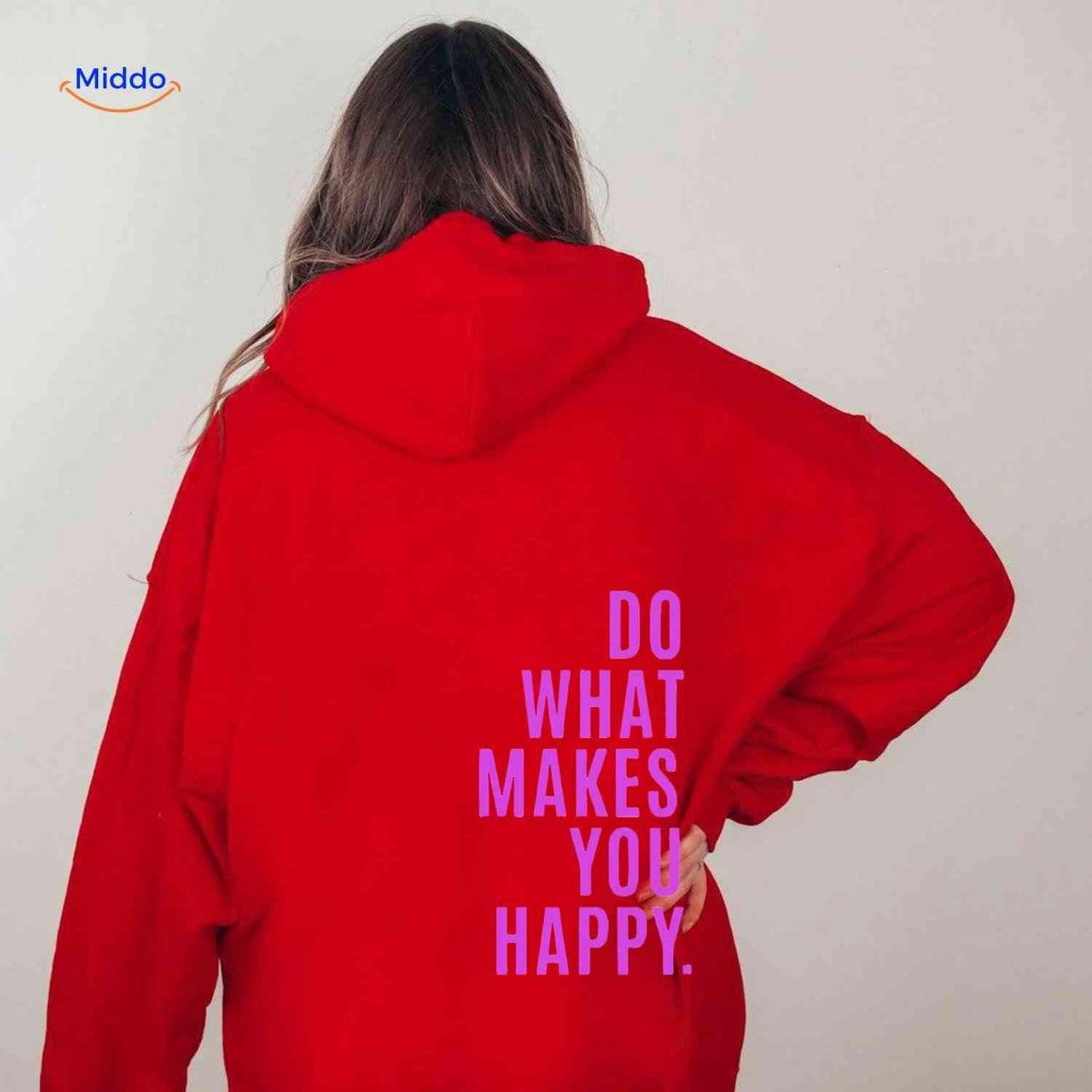 Oversized Hoodie met Motiverende Print Comfortabel Katoenen Sweater Streetwear Stijl Casual Unisex Mode | Sulvida