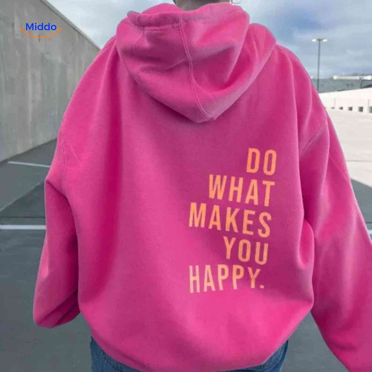 Oversized Hoodie met Motiverende Print Comfortabel Katoenen Sweater Streetwear Stijl Casual Unisex Mode | Sulvida