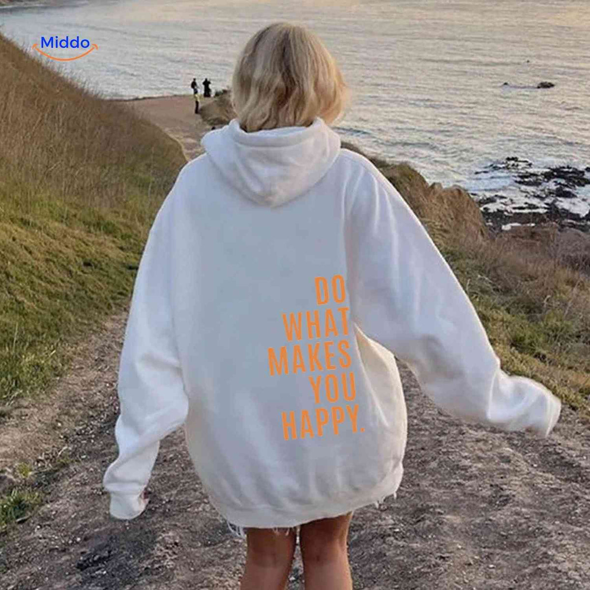 Oversized Hoodie met Motiverende Print Comfortabel Katoenen Sweater Streetwear Stijl Casual Unisex Mode | Sulvida