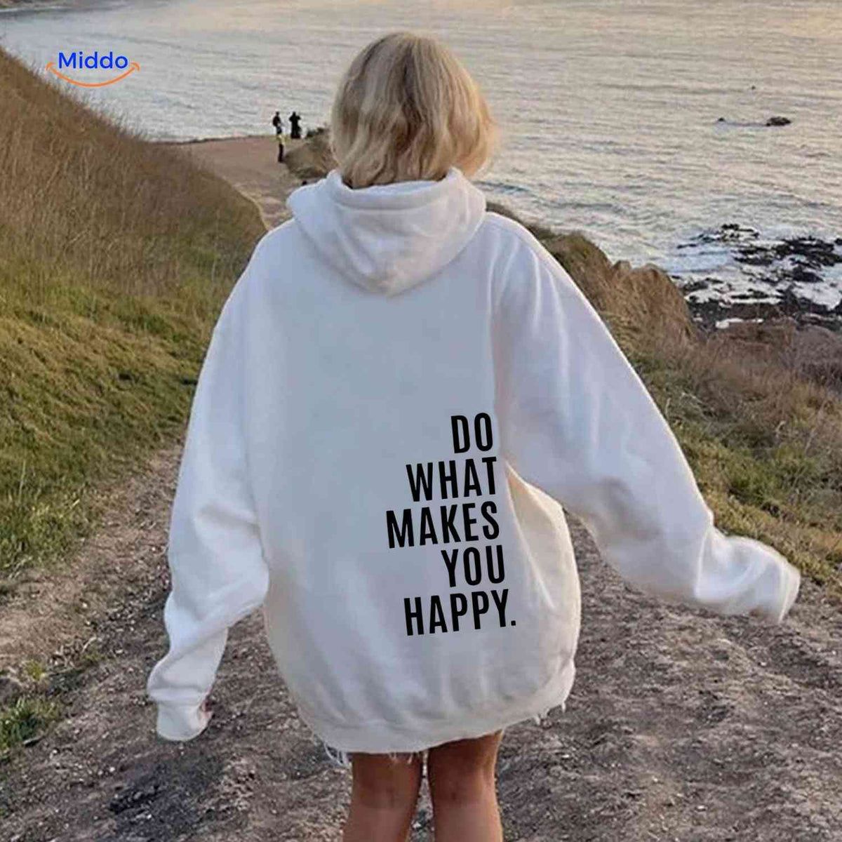 Oversized Hoodie met Motiverende Print Comfortabel Katoenen Sweater Streetwear Stijl Casual Unisex Mode | Sulvida