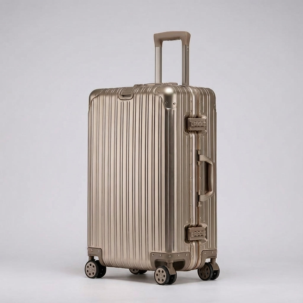 Hardshell Aluminium-Magnesium Reiskoffer Lichtgewicht met 4 Wielen Rolbagage TSA-Slot Handbagage Trolley | Sulvida