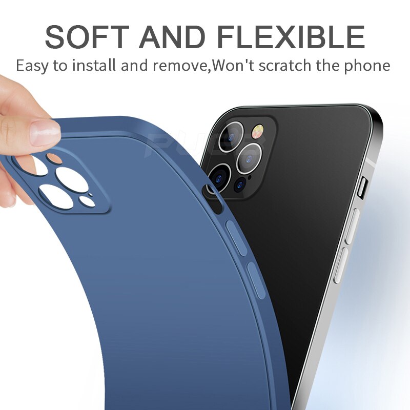 Siliconen iPhone hoesje vloeibaar rubber premium beschermhoes zacht duurzaam mat flexibel telefooncover iPhone 11 12 13 Pro Max mini modelaanduiding aanpasbaar verfijnd mooi design dagelijks gebruik | Sulvida