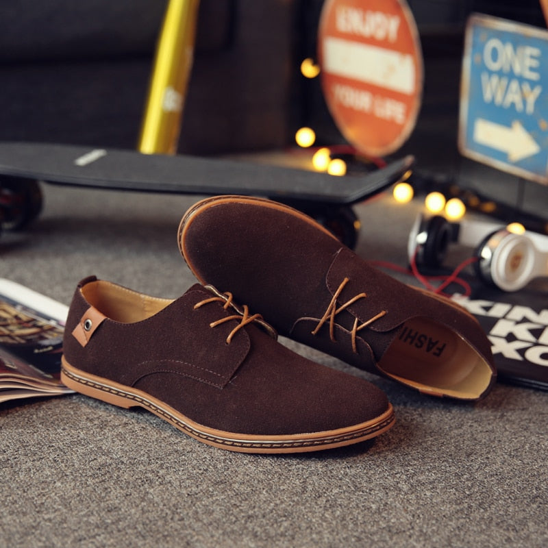 Oxford Herenschoenen met Vetersluiting voor Elegante en Casual Looks – Premium Leren Schoenen voor Heren in Diverse Kleuren – Stijlvolle Klassieke Schoenen voor Kantoor, Feesten en Dagelijks Gebruik | Sulvida