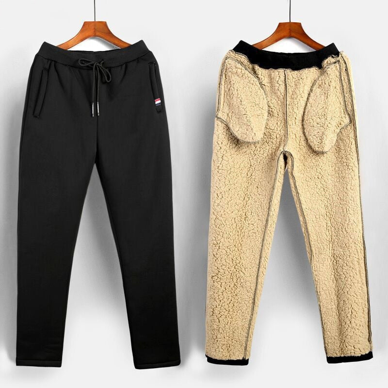 Pantalon thermique homme en polaire, pantalon d’hiver chaud, extensible, respirant et confortable, pantalon de jogging et de sport d’hiver | Sulvida
