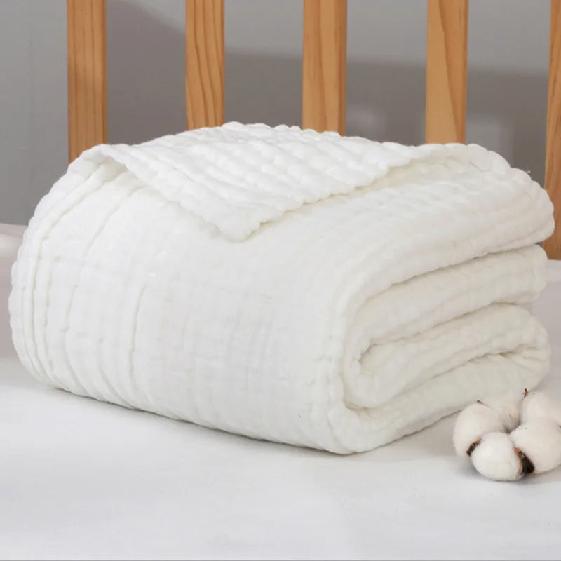 Musselinen Babydoek 105x105 cm Zeslaags Katoenen Swaddle Deken Pasgeboren Omslagdoek voor Jongens & Meisjes | Sulvida