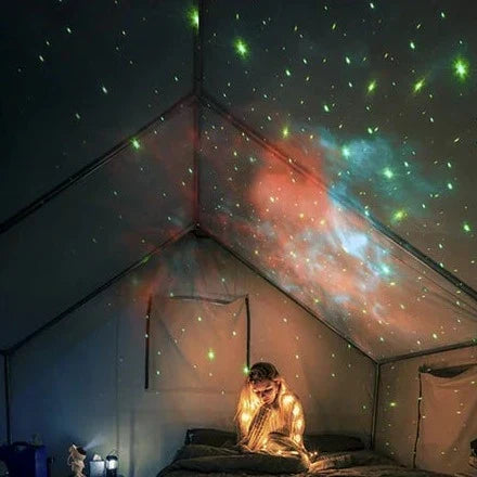 Astronaut Sterrenprojector met Afstandsbediening Timer 8 Kleuren Nachtlamp Sfeerverlichting Kinderkamer | Sulvida