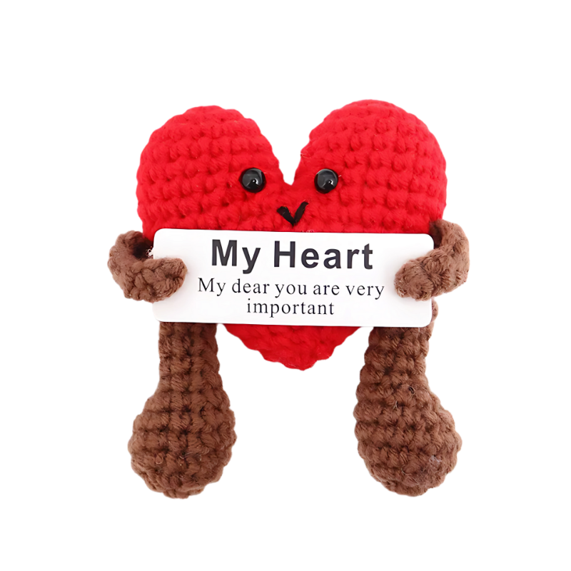Peluche câline faite main KnuffelKumpel – adorable mini-peluche réconfortante pour la décoration, comme cadeau ou pour égayer la journée – disponible en 8 variantes joyeuses telles que pomme de terre, abeille, requin et citron | Sulvida