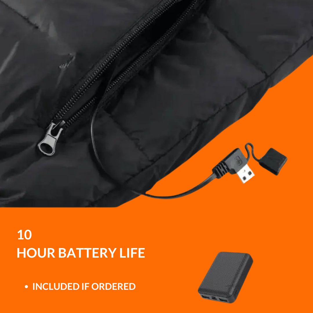 Verwarmde Bodywarmer Oplaadbaar USB Unisex Wintervest Verstelbare Warmte Outdoor Wandelen Fietsen Sport | Sulvida