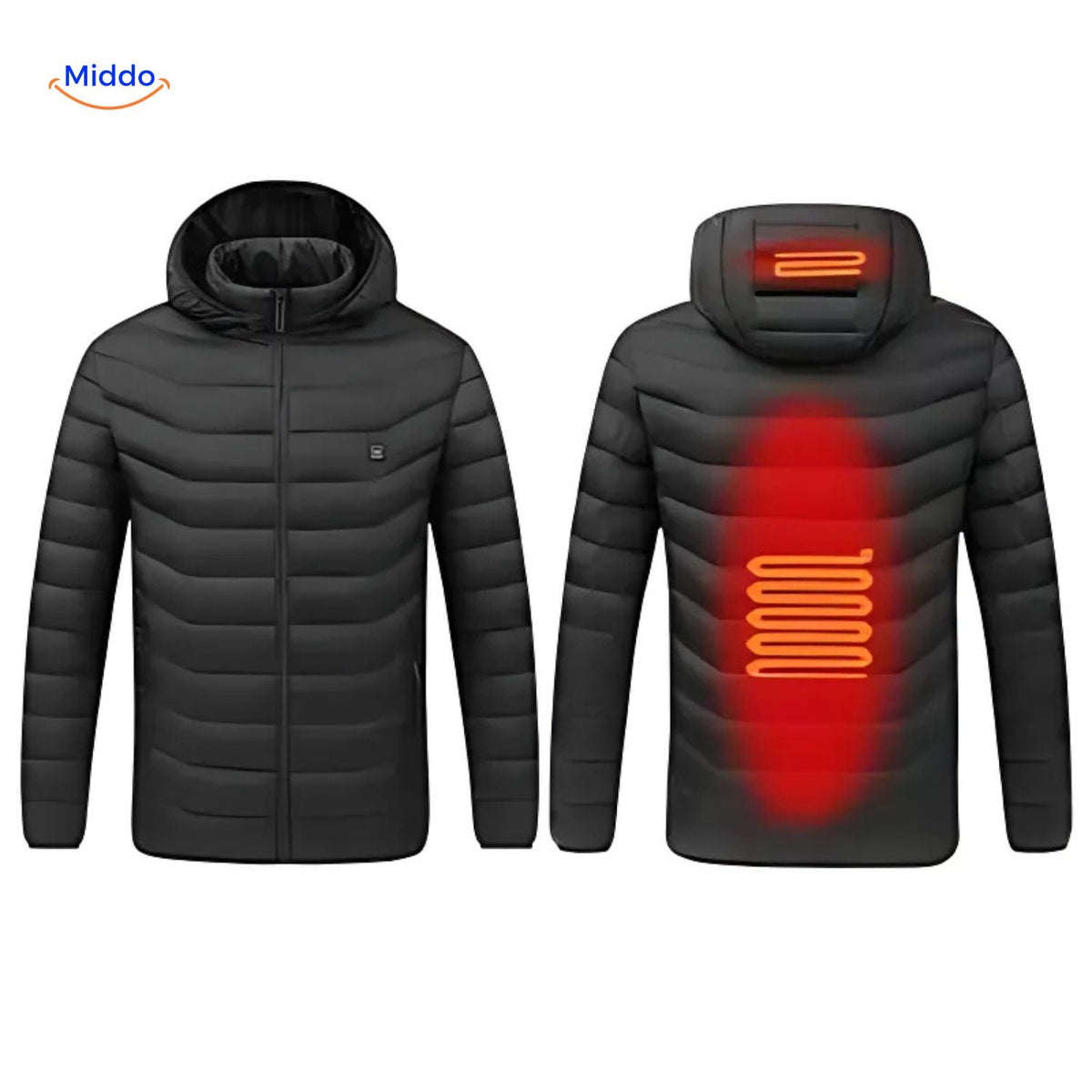 Verwarmde Winterjas Slim Fit Heren Warme Outdoor Jas Verstelbare Verwarming USB Oplaadbaar Winddicht | Sulvida