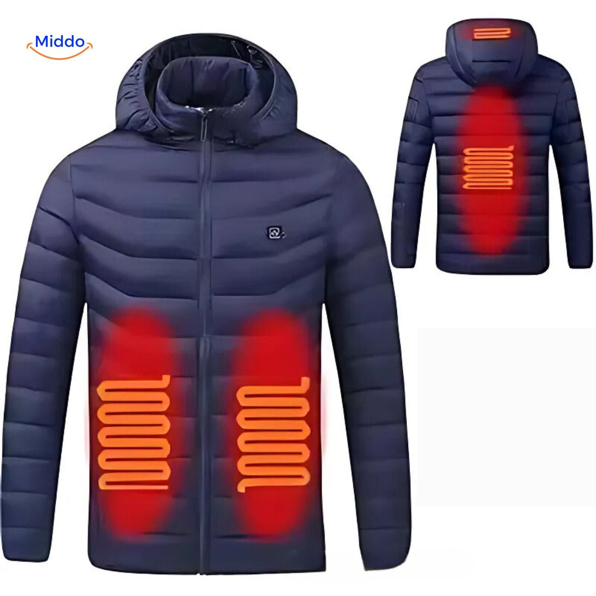 Verwarmde Winterjas Slim Fit Heren Warme Outdoor Jas Verstelbare Verwarming USB Oplaadbaar Winddicht | Sulvida