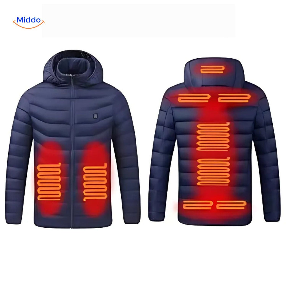 Verwarmde Winterjas Slim Fit Heren Warme Outdoor Jas Verstelbare Verwarming USB Oplaadbaar Winddicht | Sulvida