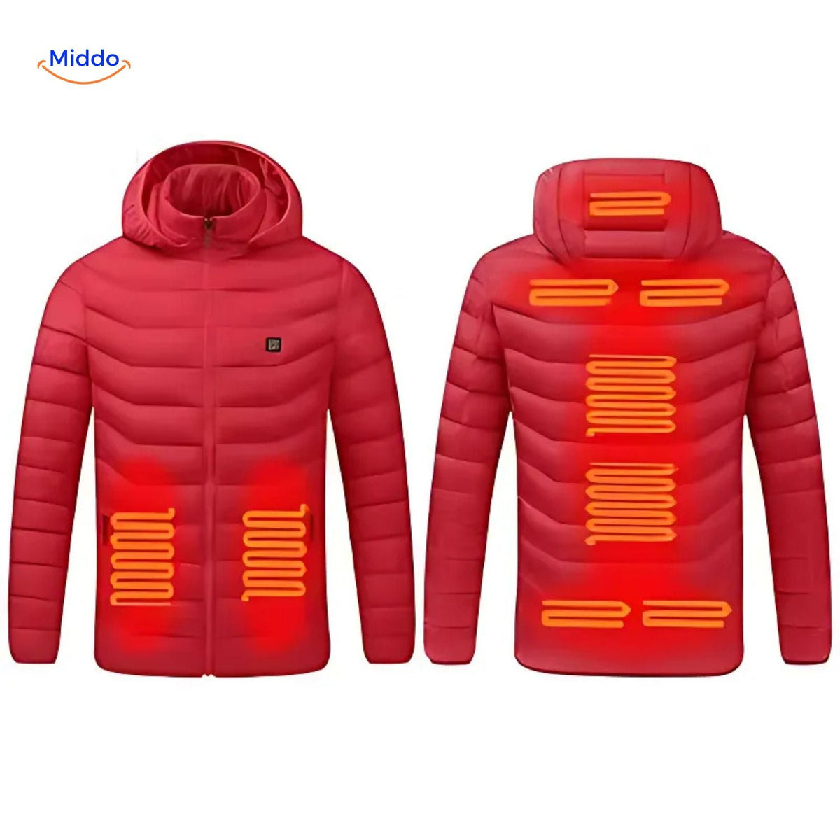 Verwarmde Winterjas Slim Fit Heren Warme Outdoor Jas Verstelbare Verwarming USB Oplaadbaar Winddicht | Sulvida