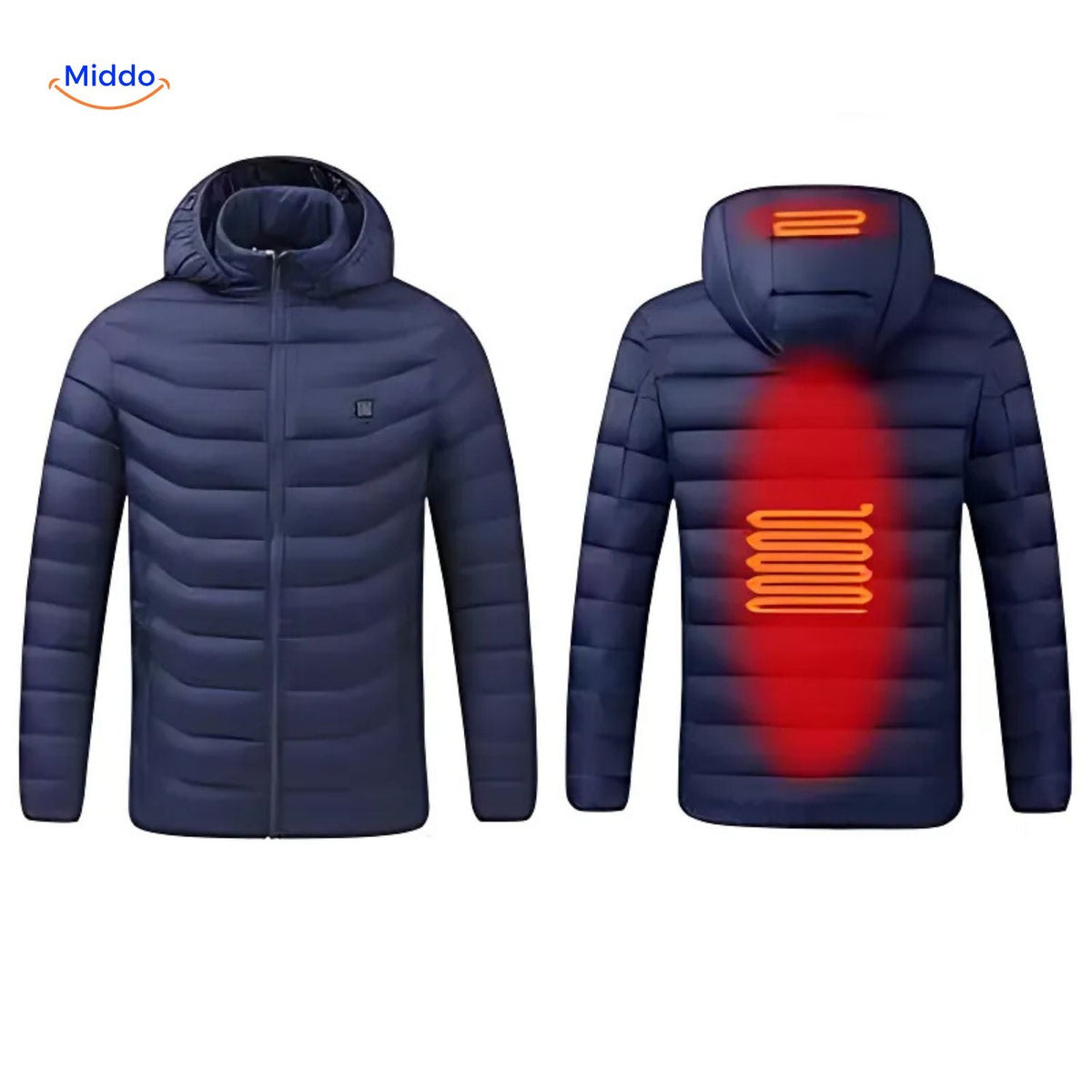Verwarmde Winterjas Slim Fit Heren Warme Outdoor Jas Verstelbare Verwarming USB Oplaadbaar Winddicht | Sulvida