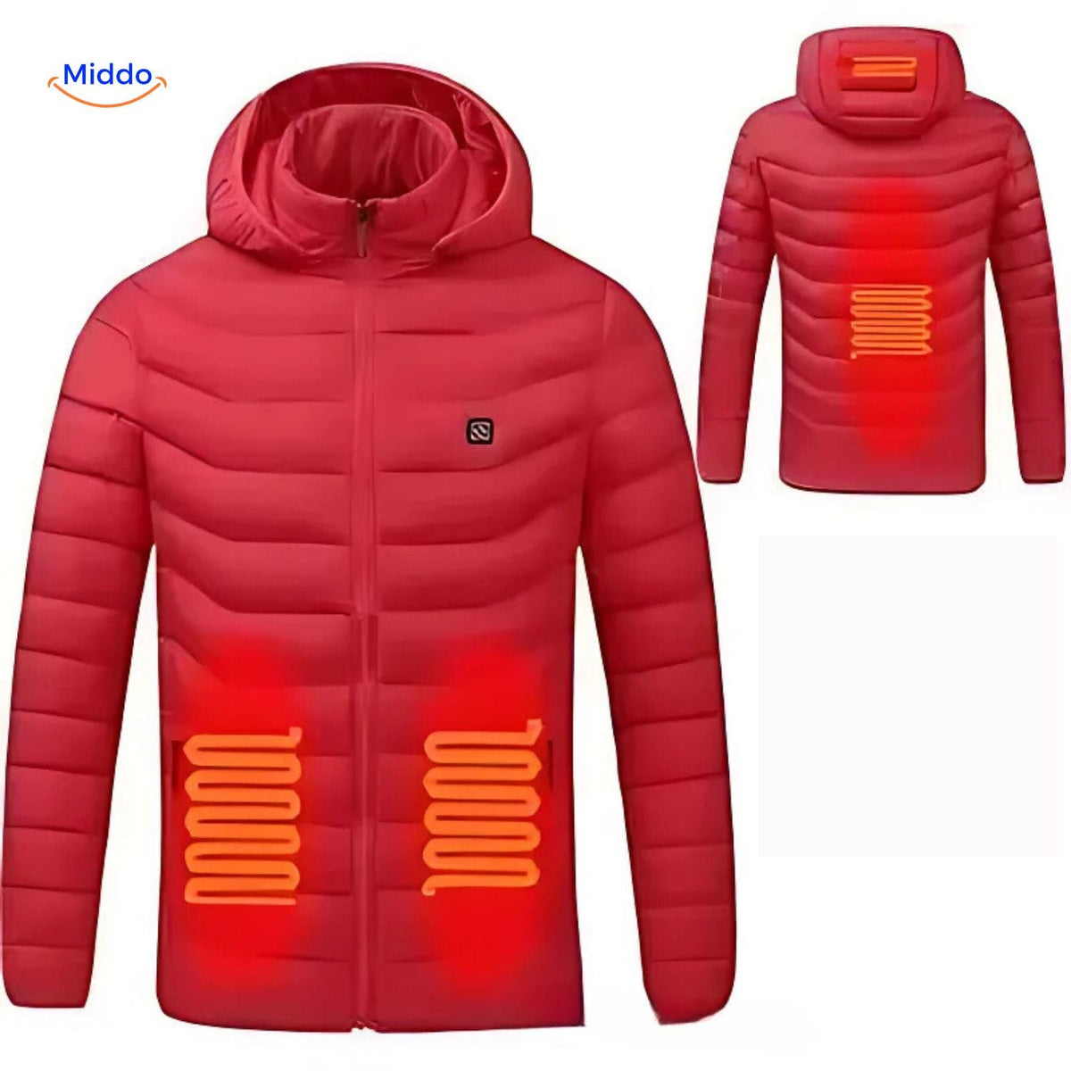 Verwarmde Winterjas Slim Fit Heren Warme Outdoor Jas Verstelbare Verwarming USB Oplaadbaar Winddicht | Sulvida