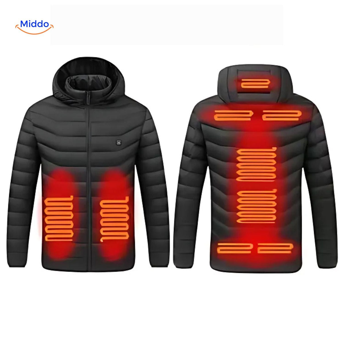 Verwarmde Winterjas Slim Fit Heren Warme Outdoor Jas Verstelbare Verwarming USB Oplaadbaar Winddicht | Sulvida