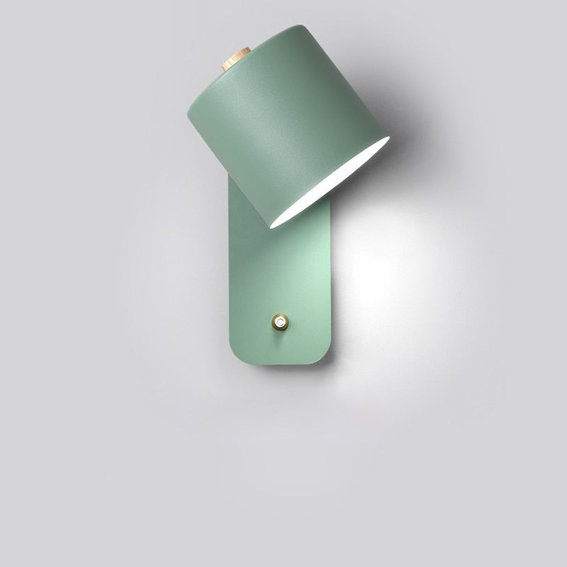 Moderne LED Wandlamp Metaal met Geïntegreerde Schakelaar Wit Groen Grijs Binnenverlichting Chique Design | Sulvida