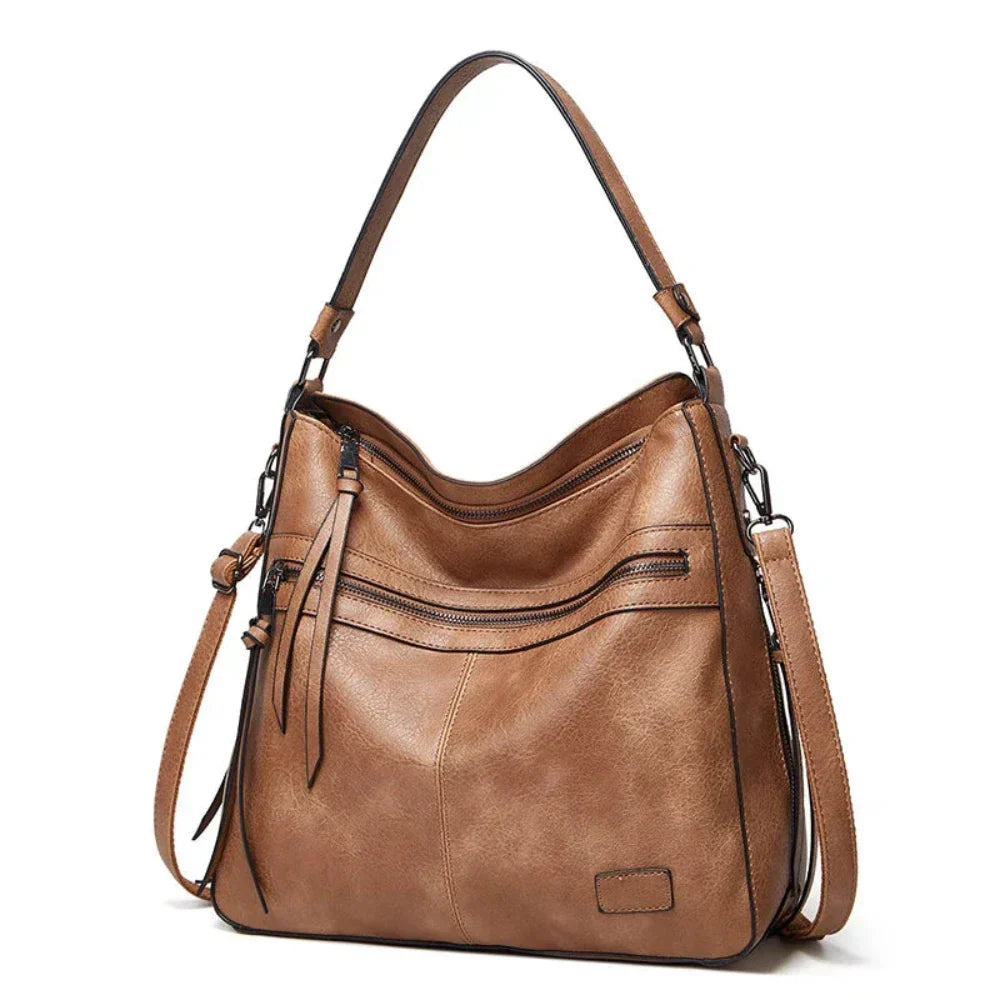 Luxe Schoudertas Echt Leer Dames Crossbody Magnetische Sluiting Verstelbare Riem Elegant Stijlvol Dagelijks | Sulvida