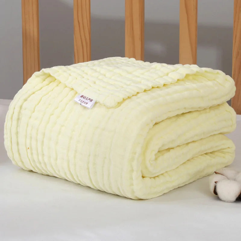 Musselinen Babydoek 105x105 cm Zeslaags Katoenen Swaddle Deken Pasgeboren Omslagdoek voor Jongens & Meisjes | Sulvida