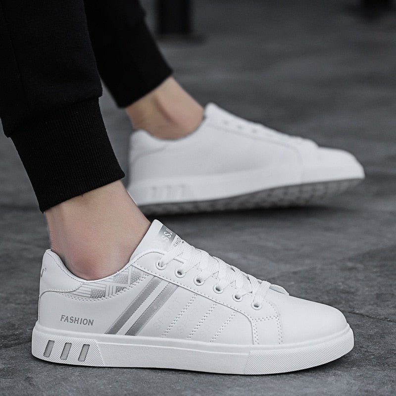 Comfortabele Herensneakers Sean – Sportieve Casual Schoenen met Zachte Zool – Perfecte Dagelijkse Sneaker voor Heren in Wit, Zwart of met Gekleurde Details – Gemakkelijk te Combineren met Elke Look | Sulvida