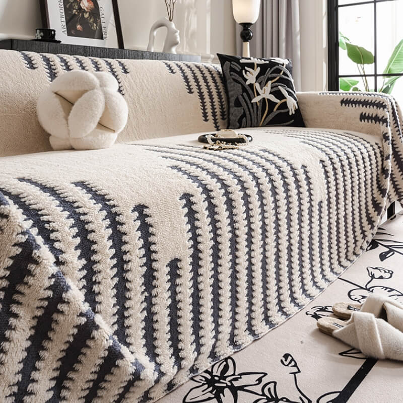 Beschermhoes Bank Pluche Huisdieren Wasbaar Antislip Afneembaar Meubelbeschermer Woonkamer Sofa 180x180cm | Sulvida