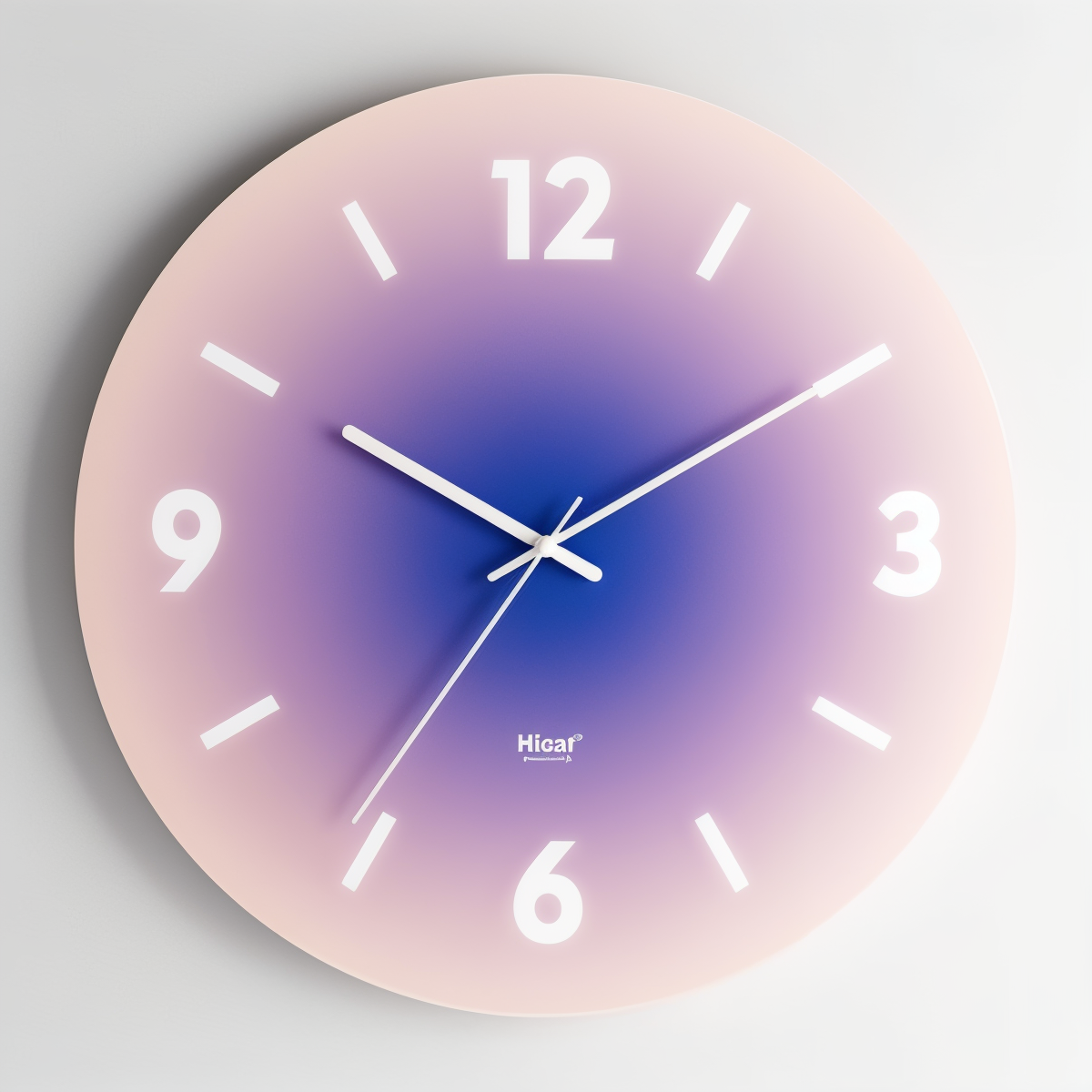 Horloge murale ronde en verre, silencieuse, à dégradé de couleurs, diamètre 30 cm ou 35 cm, design moderne pour salon et bureau | Sulvida