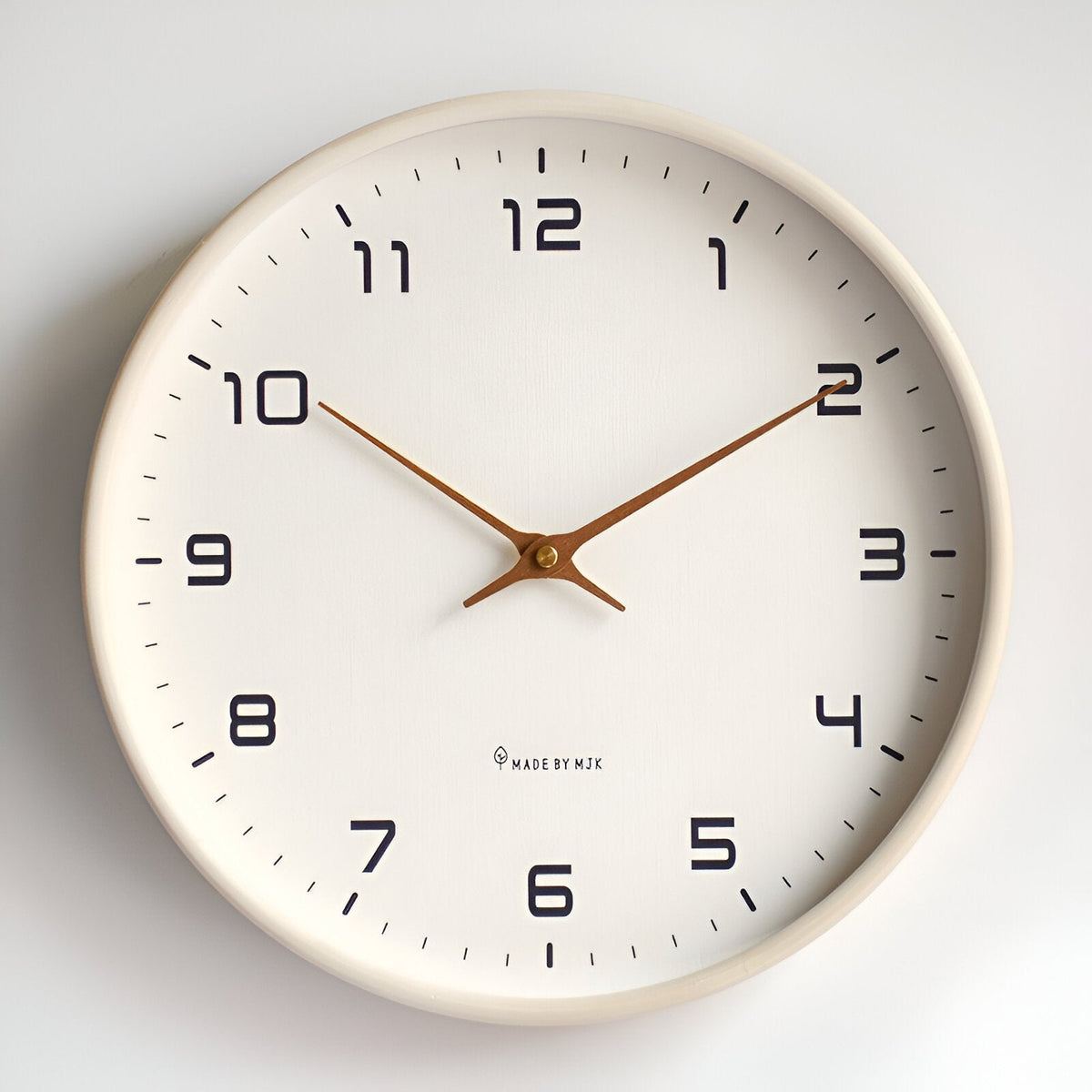 Wandklok Scandinavisch Hout 30cm Stille Uurwerk Moderne Keukenklok Minimalistisch Design Natuurlijke Houtlook | Sulvida