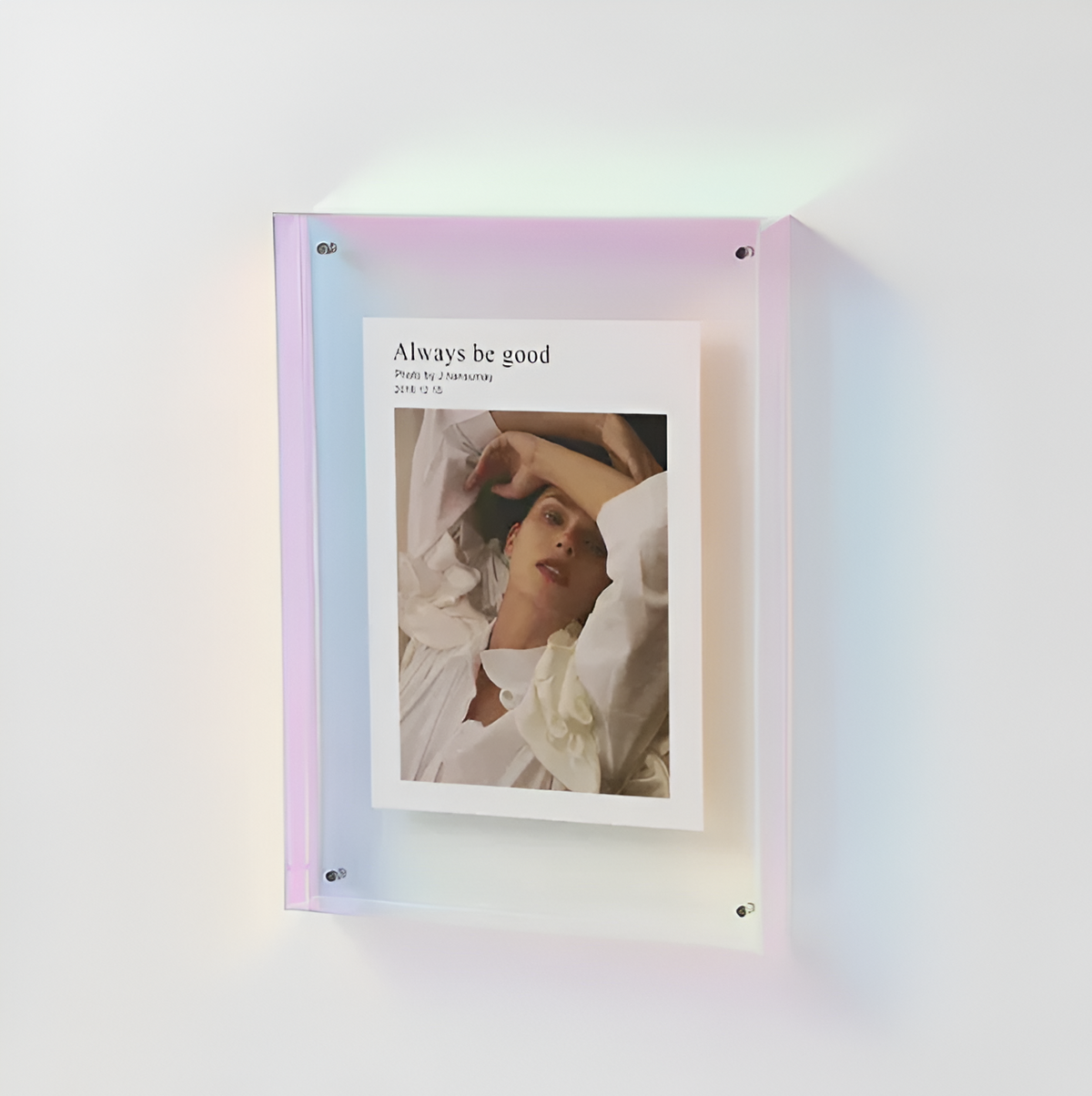Transparante Acryl Fotolijst Stijlvol Minimalistisch Design Horizontaal Verticaal Modern Interieur Kantoor | Sulvida