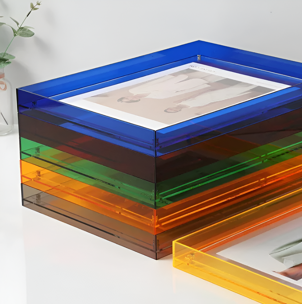 Transparante Acryl Fotolijst Stijlvol Minimalistisch Design Horizontaal Verticaal Modern Interieur Kantoor | Sulvida