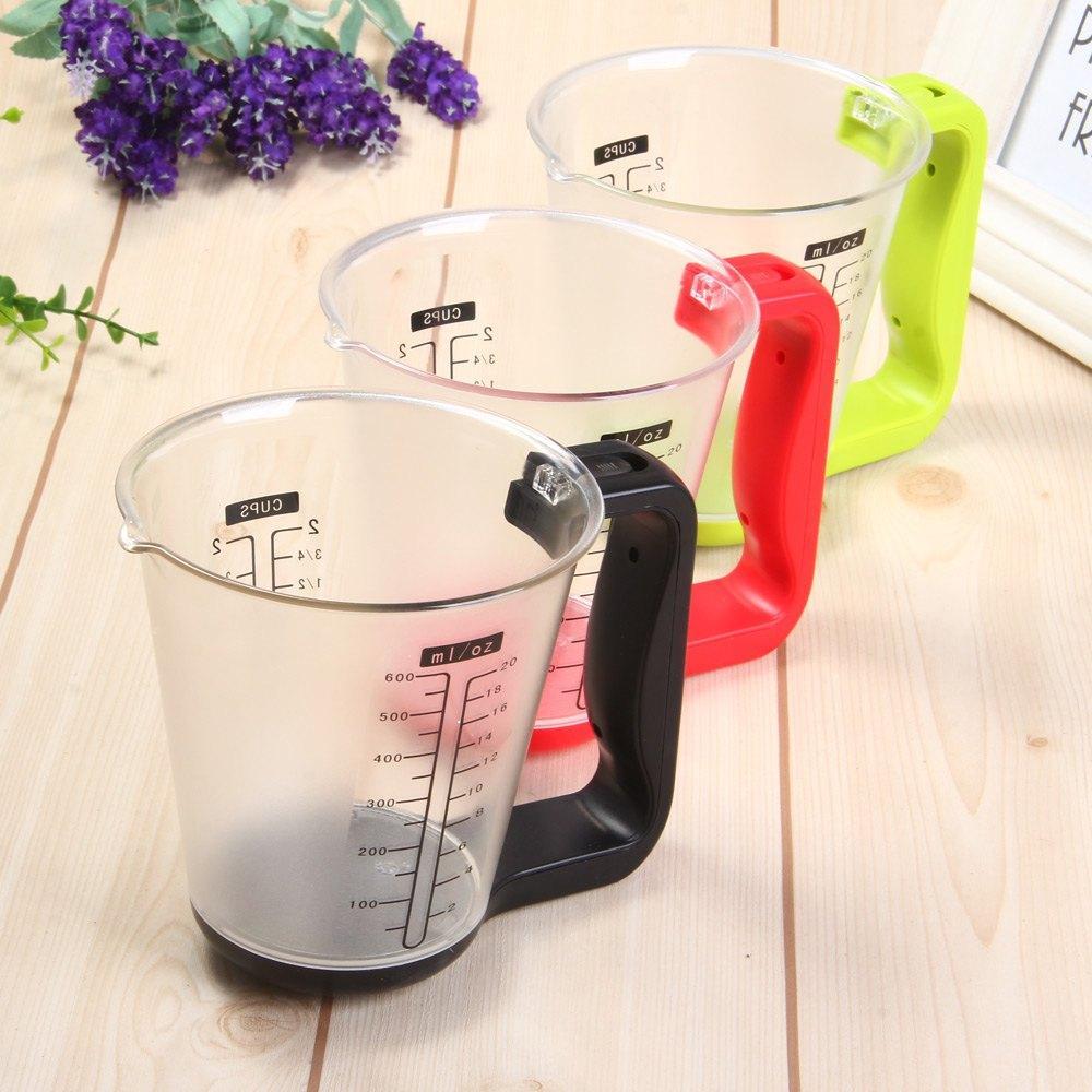 Digitale Meetbeker met Keukenweegschaal 1000 gram Precisie Kook Bakaccessoire Zwart Transparant Groen Display | Sulvida