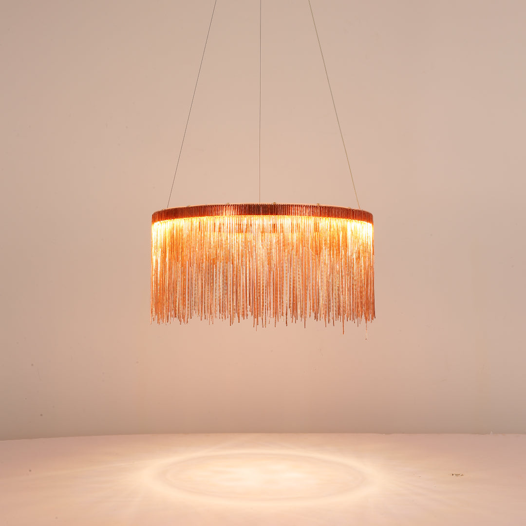 Hanglamp Metalen Kettingkraal LED Goud Zilver Dimbaar Woonkamer Eetkamer Slaapkamer Modern Design Luxe | Sulvida