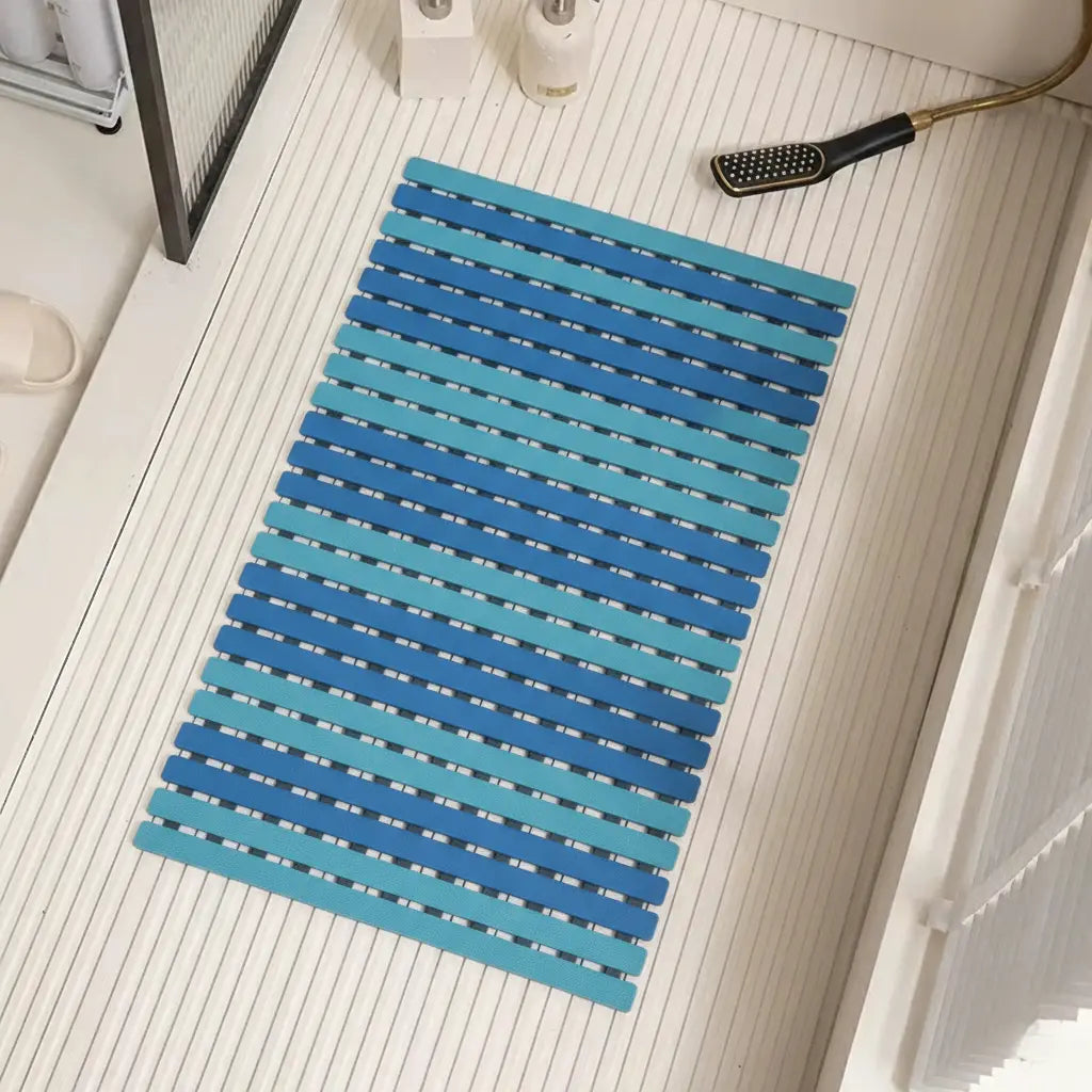 Antislip Badmat Siliconen met Zuignappen 40×63 cm Veilige Douchemat voor Badkamer Douchecabine Vloer | Sulvida