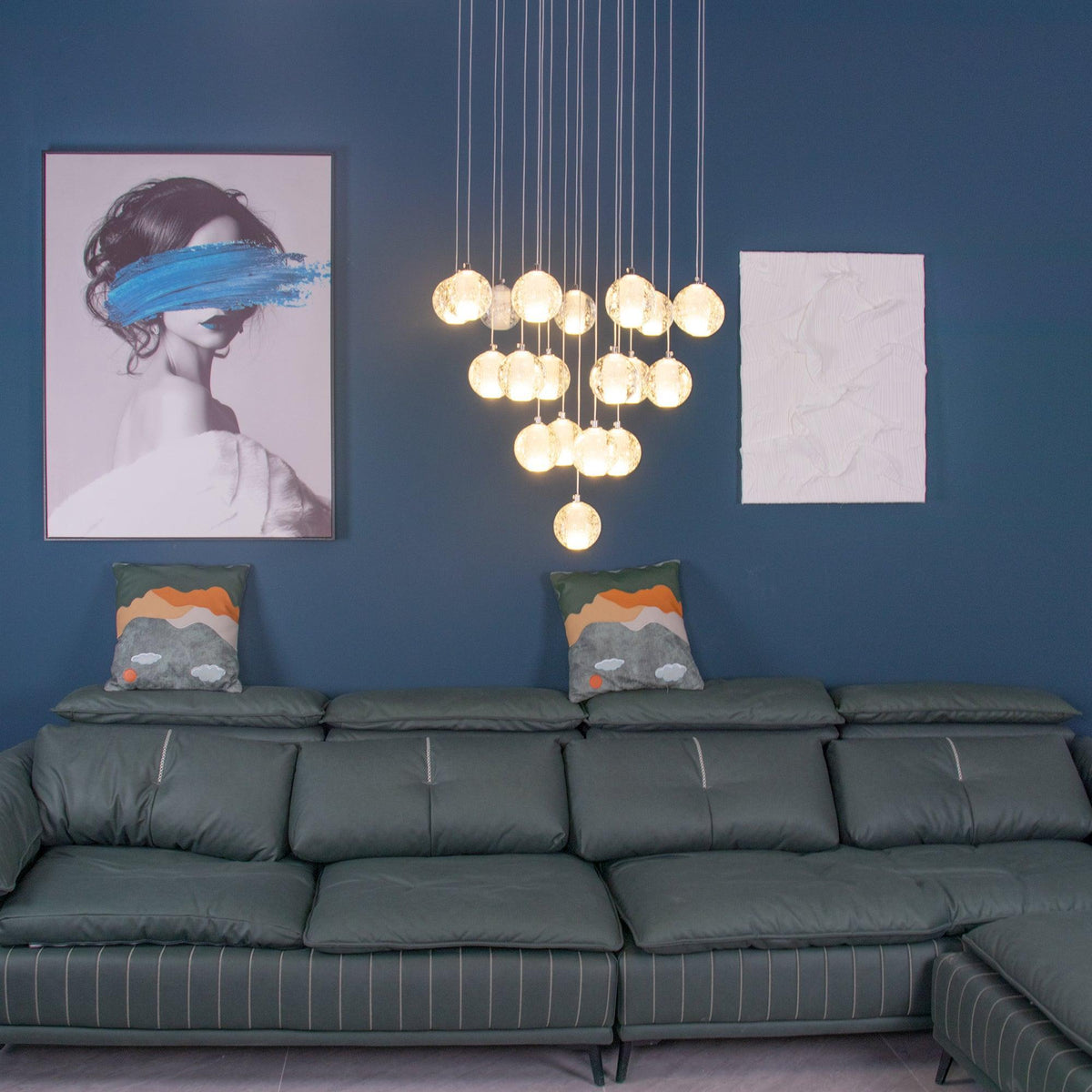 Kristallen Bollenlamp Hanglamp Meervoudig Chroom Glas Eethoek Woonkamer Plafondverlichting Modern Design Interieur | Sulvida
