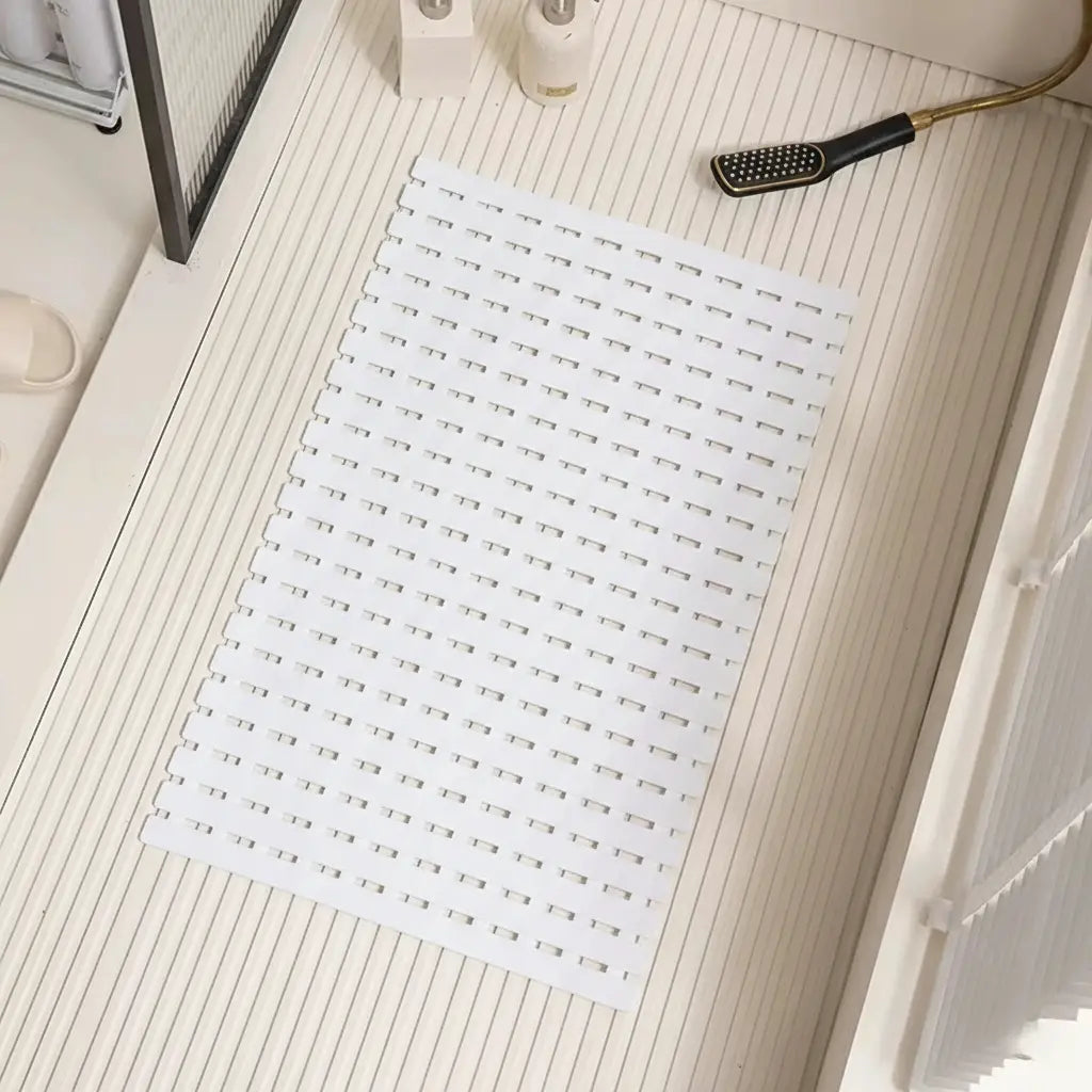 Antislip Badmat Siliconen met Zuignappen 40×63 cm Veilige Douchemat voor Badkamer Douchecabine Vloer | Sulvida