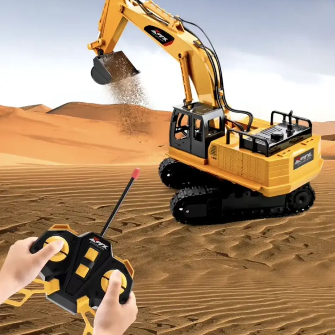RC Constructievoertuig voor Kinderen met Afstandsbediening – Interactief Graafmachine Speelgoed Bouwvoertuig | Sulvida
