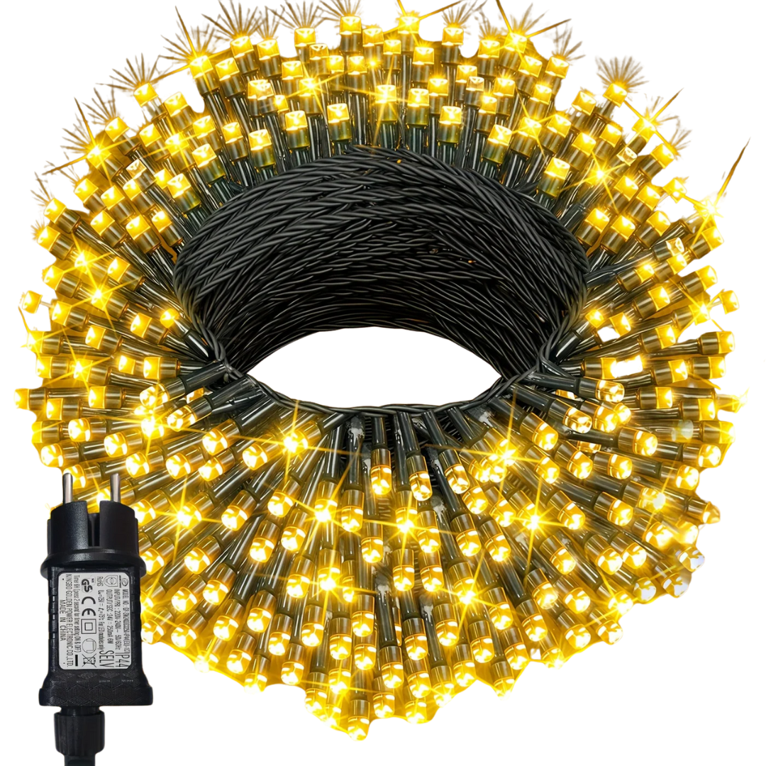 Lichtsnoer Buiten Waterbestendig IP44 Warm Wit Gekleurd 100-300 LED Sfeervolle Tuinverlichting Feestverlichting | Sulvida