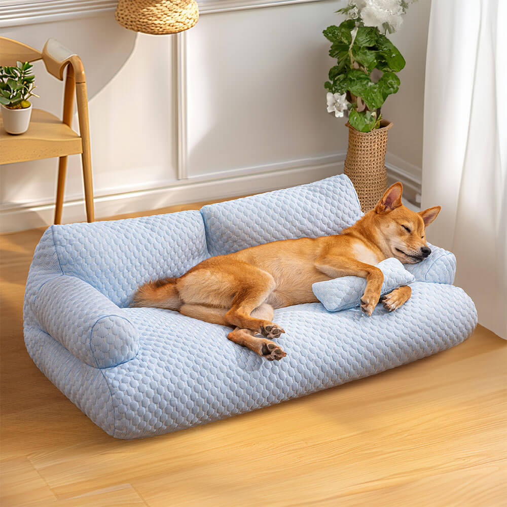 Huisdiermand met Verkoelend Effect Afneembare Hoes Antislip Ademend Zomerbed voor Hond en Kat Koelmat | Sulvida