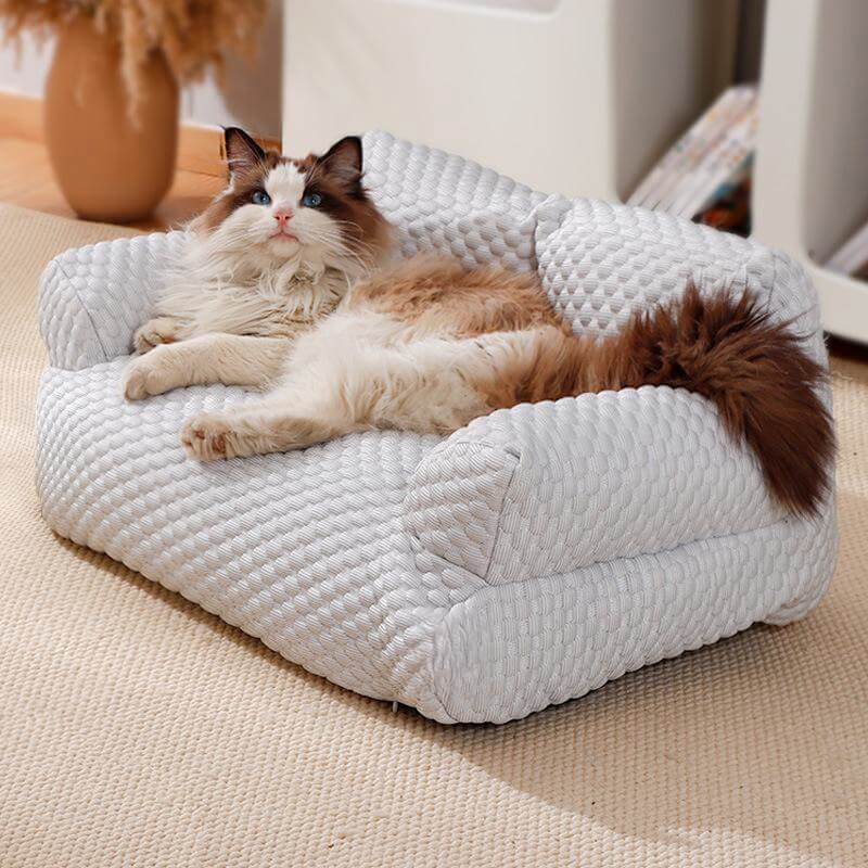 Huisdiermand met Verkoelend Effect Afneembare Hoes Antislip Ademend Zomerbed voor Hond en Kat Koelmat | Sulvida