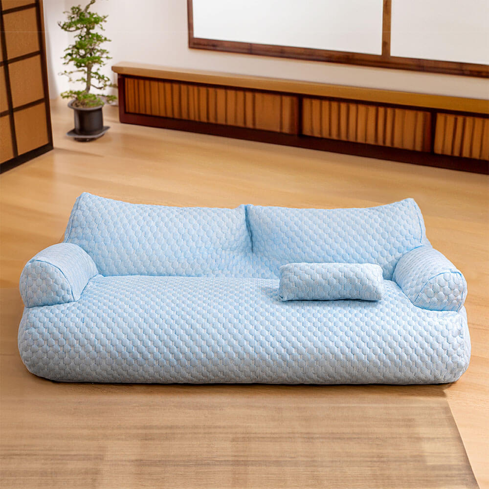 Huisdiermand met Verkoelend Effect Afneembare Hoes Antislip Ademend Zomerbed voor Hond en Kat Koelmat | Sulvida