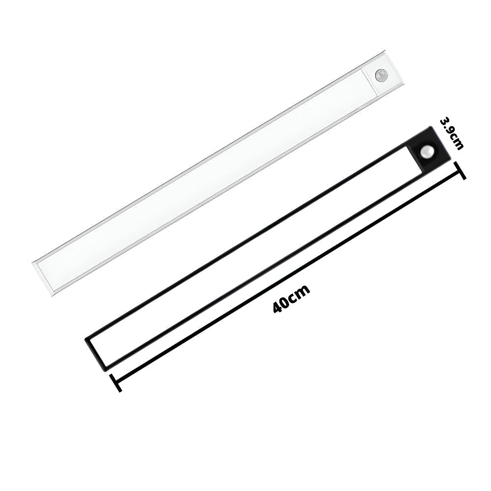 Oplaadbare LED-lamp 30-40 cm met bewegingssensor en USB voor kast of nachtverlichting binnen en buiten | Sulvida
