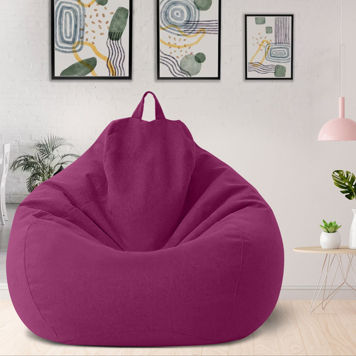 Zitzakhoes linnen ergonomisch design loungehoezen zonder vulling polyester afneembaar wasbaar relaxen | Sulvida