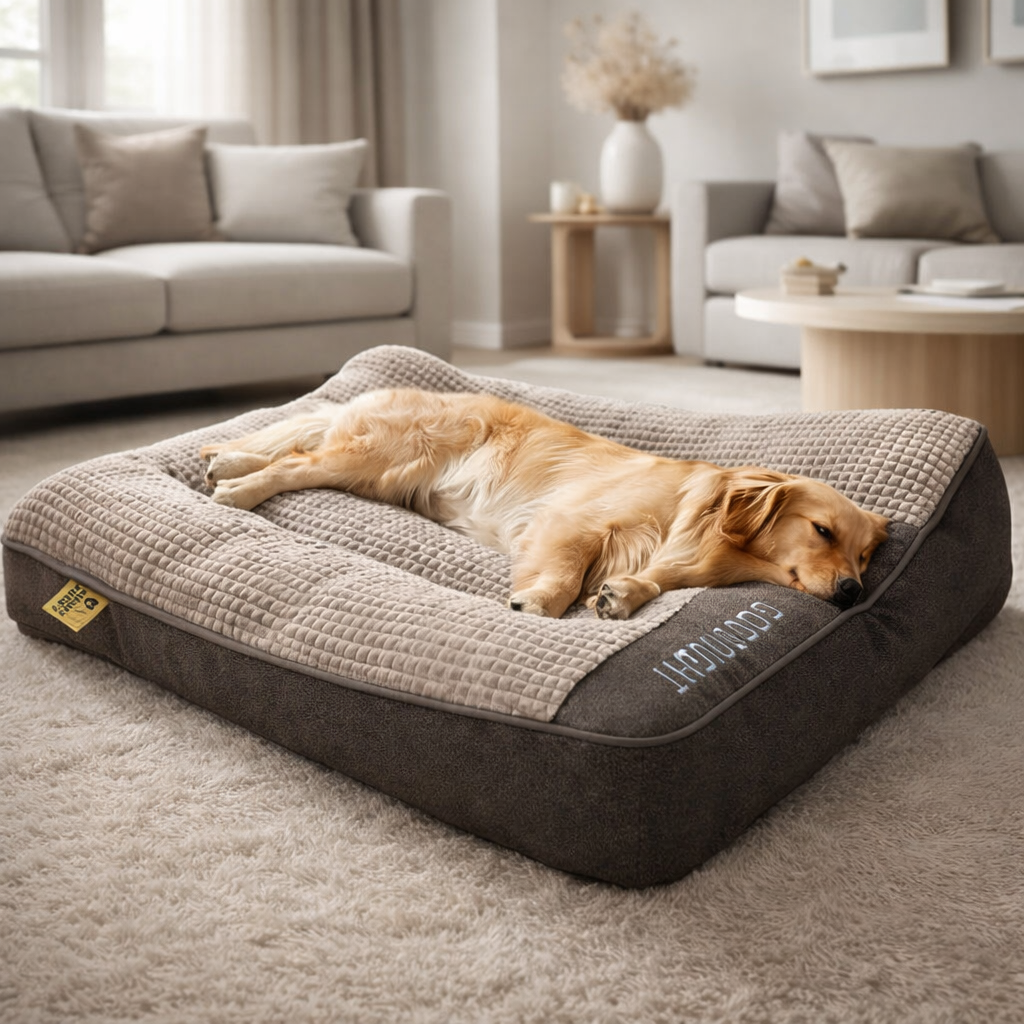 Orthopedisch Hondenkussen Groot met Memory Foam en Verhoogd Hoofdkussen voor Gewrichtssupport en Comfortabele Slaap Honden | Sulvida