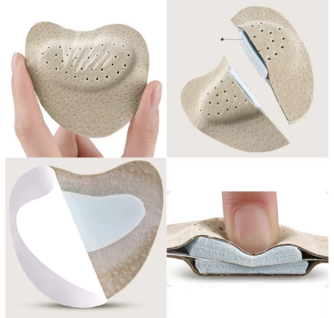 Antislip voetpads voor sandalen voorvoetsteun comfortverhoging voetbescherming massage-effect voor dames | Sulvida