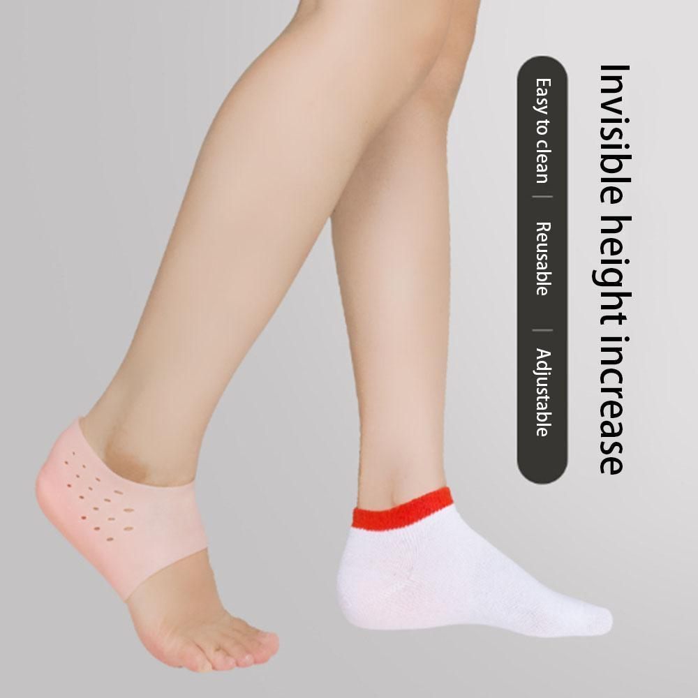 Hoogteverhogende Inlegzolen Siliconen – Onzichtbare Hielverhogers voor Dagelijks Comfort Steun en Loopgemak | Sulvida
