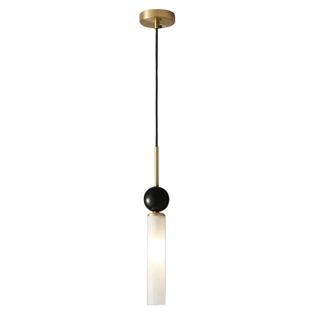 Hanglamp Marmer met Metalen Afwerking voor Eetkamer Slaapkamer Bar Woonkamer Natuursteen Verlichting | Sulvida